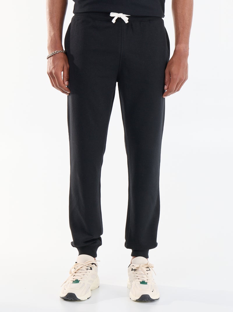 Jogginghose aus French Terry Noir - Kiabi