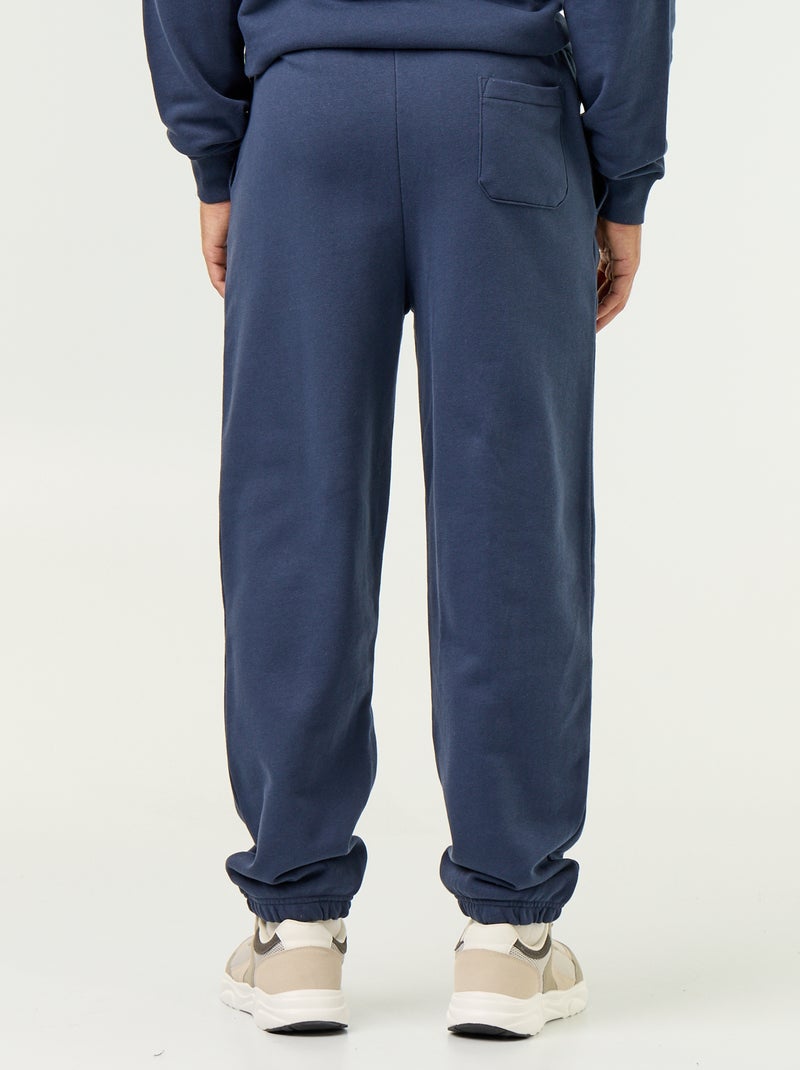 Jogginghose aus unifarbenem Fleece Bleu - Kiabi