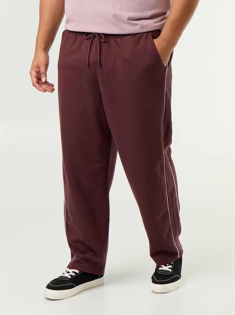 Jogginghose mit Kontraststreifen Violet - Kiabi