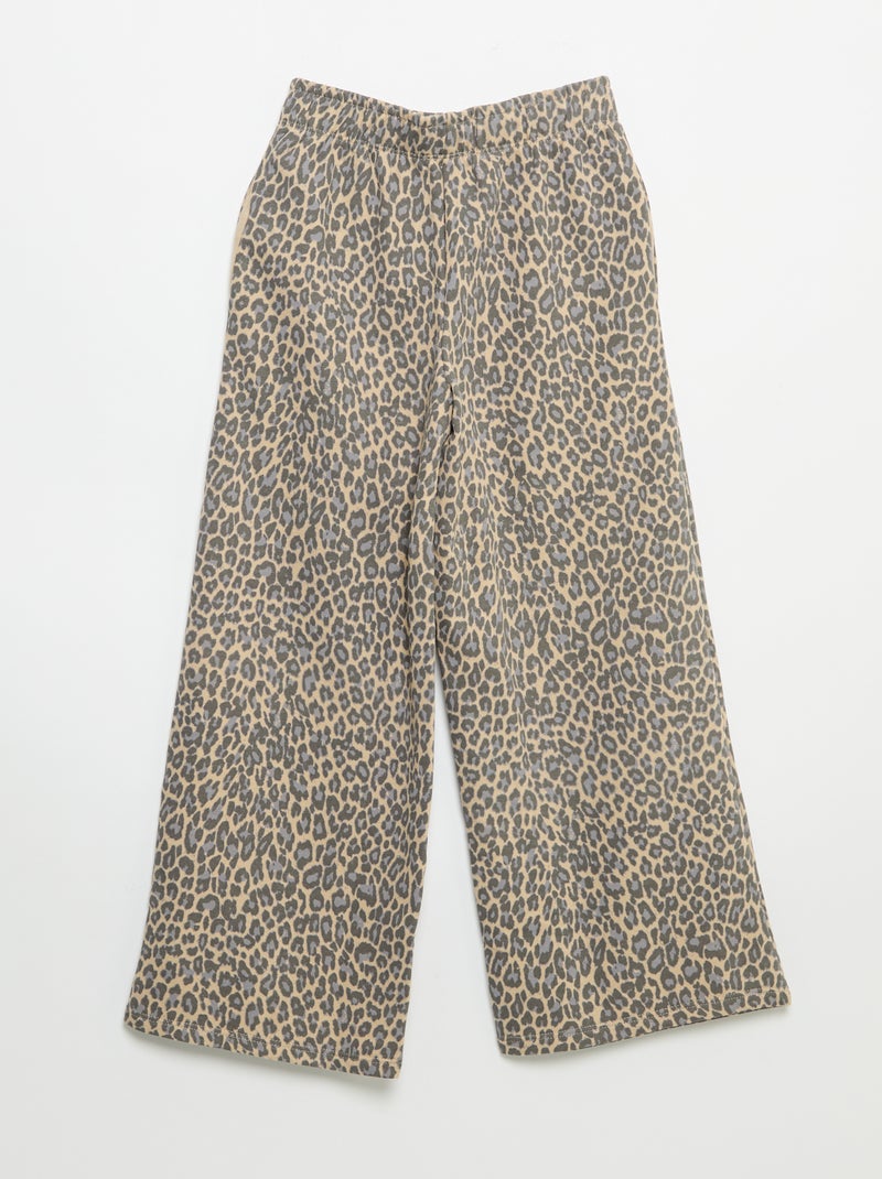 Jogginghose mit Leopardenmuster Beige - Kiabi
