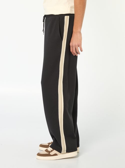 Jogginghose mit weitem Bein und Zierstreifen - Kiabi