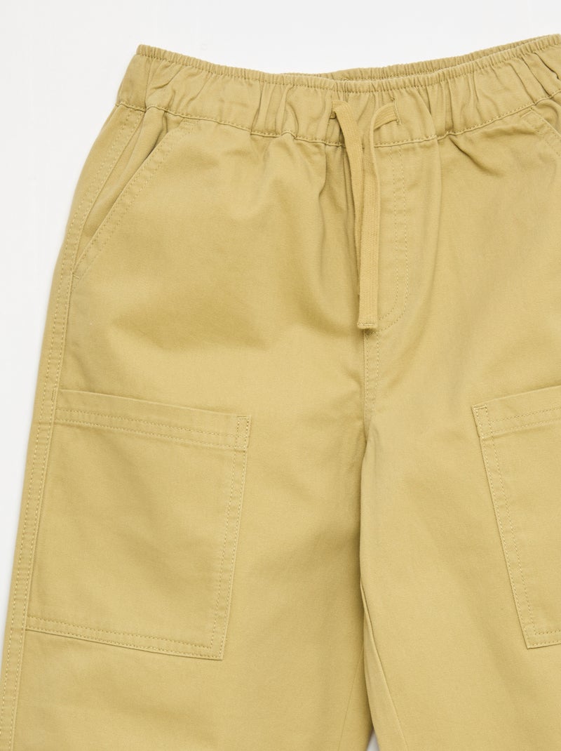 Jogpant avec poches plaquées latérales Vert - Kiabi