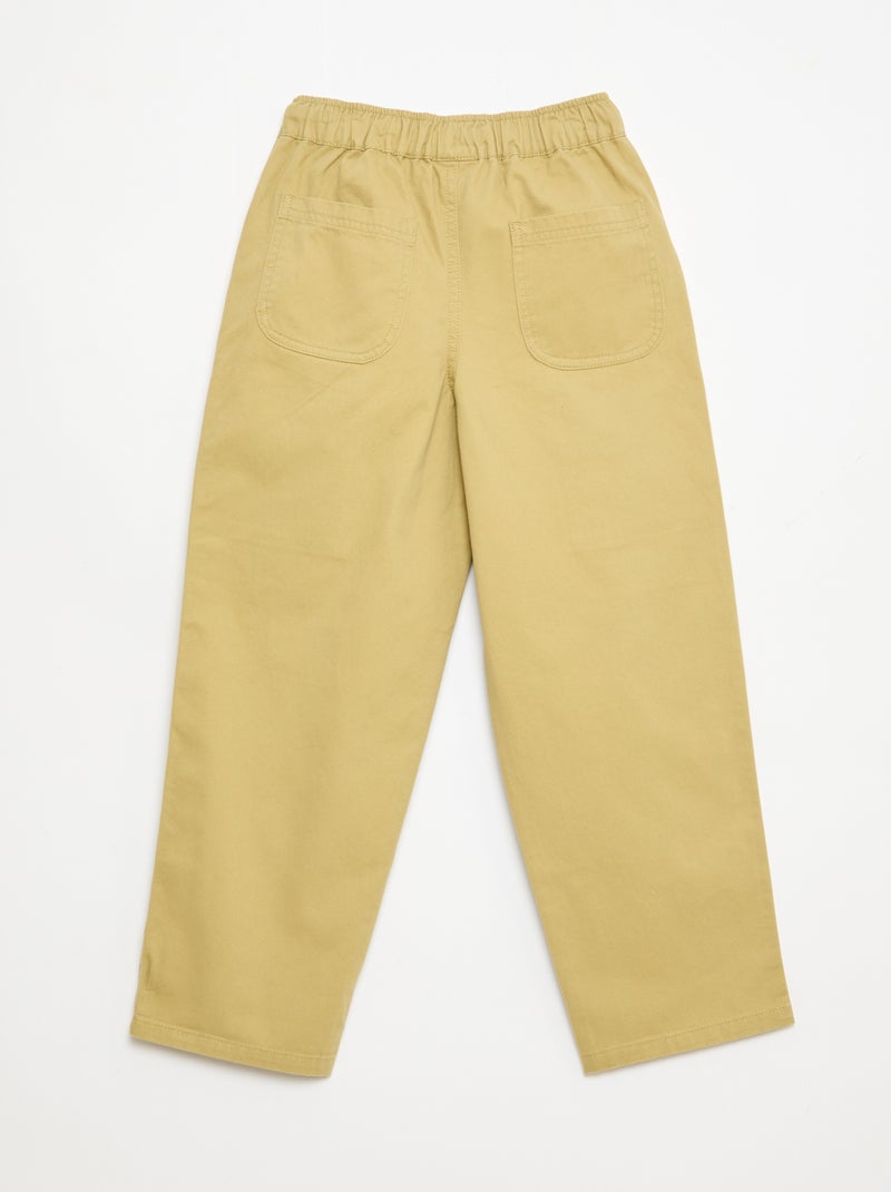 Jogpant avec poches plaquées latérales Vert - Kiabi