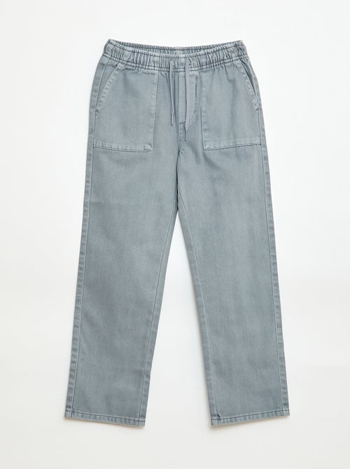 Jogpant avec taille élastiquée avec liens de serrage - Kiabi