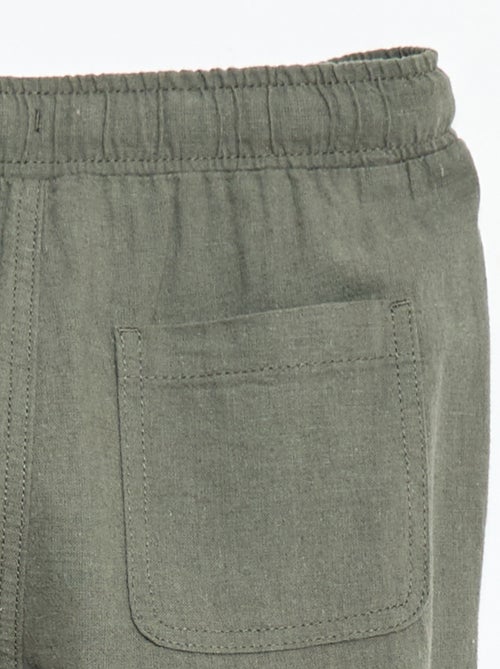 Jogpant en lin mélangé - Kiabi