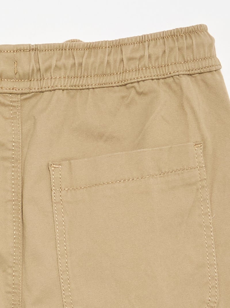 Jogpant mit Kordelzug Beige - Kiabi
