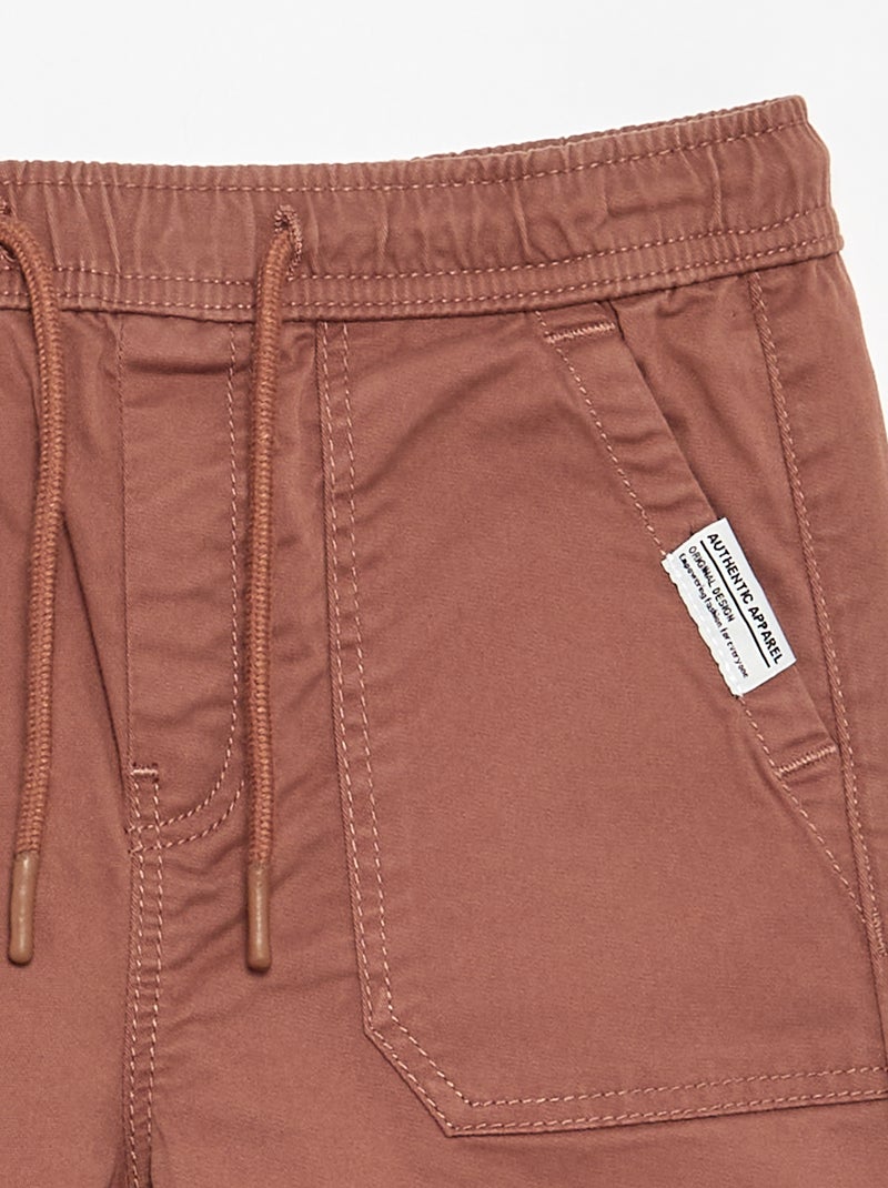 Jogpant mit Kordelzug Marron - Kiabi