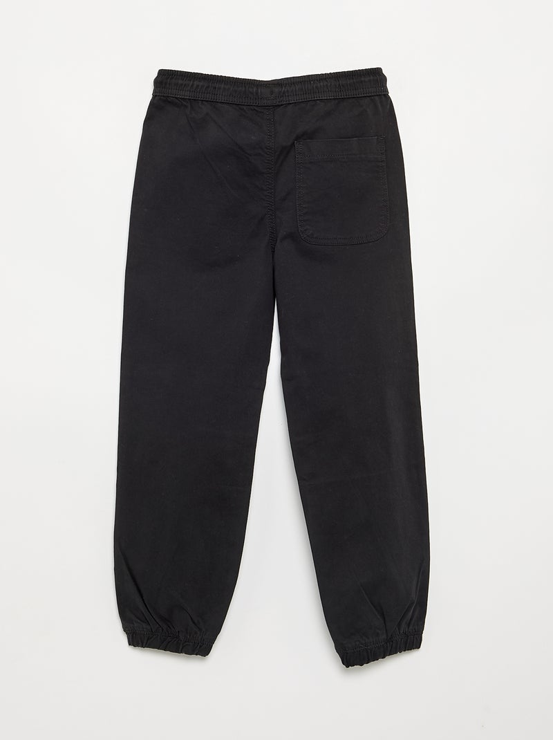 Jogpant mit Kordelzug Noir - Kiabi