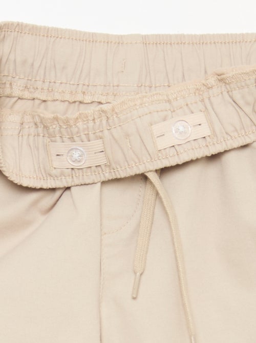 Jogpant uni avec ourlets - Kiabi