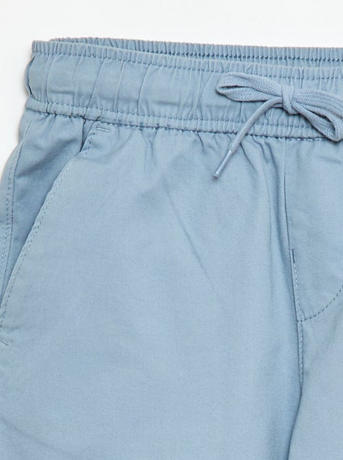 Jogpant uni avec ourlets - Kiabi