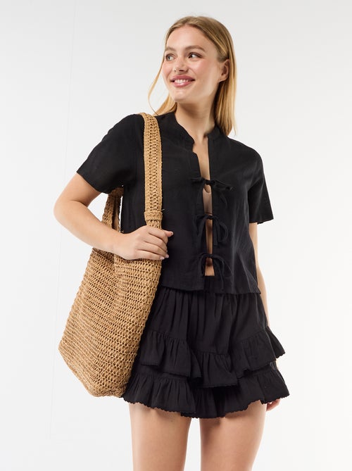 Jupe à étages et à volants - Kiabi