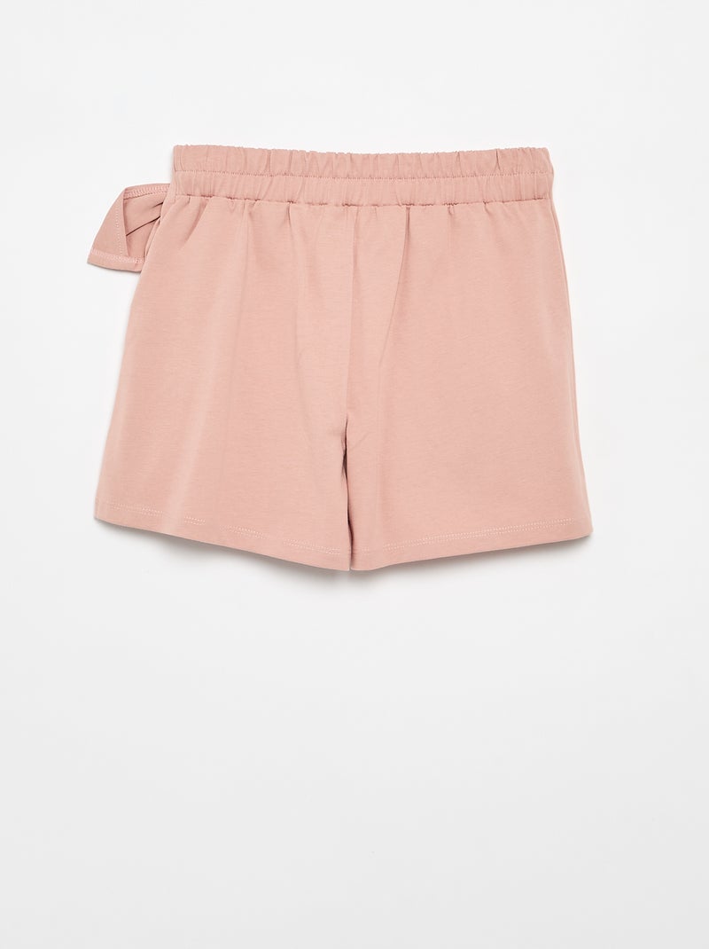 Jupe avec nœud fantaisie Rose - Kiabi