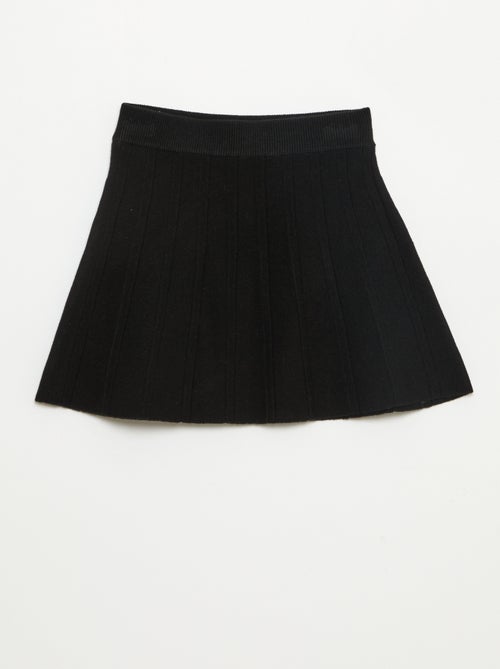 Jupe courte en maille - Kiabi