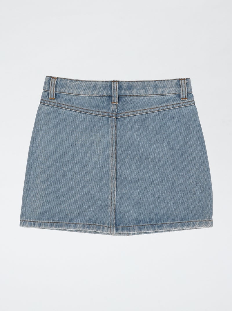 Jupe denim 'Bluey' en coton Bleu - Kiabi