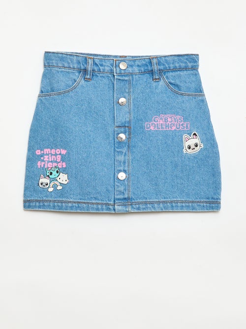 Jupe denim 'Gabby et la maison magique' - Kiabi