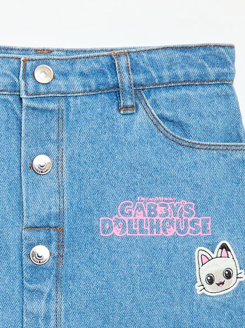 Jupe denim 'Gabby et la maison magique' Bleu - Kiabi