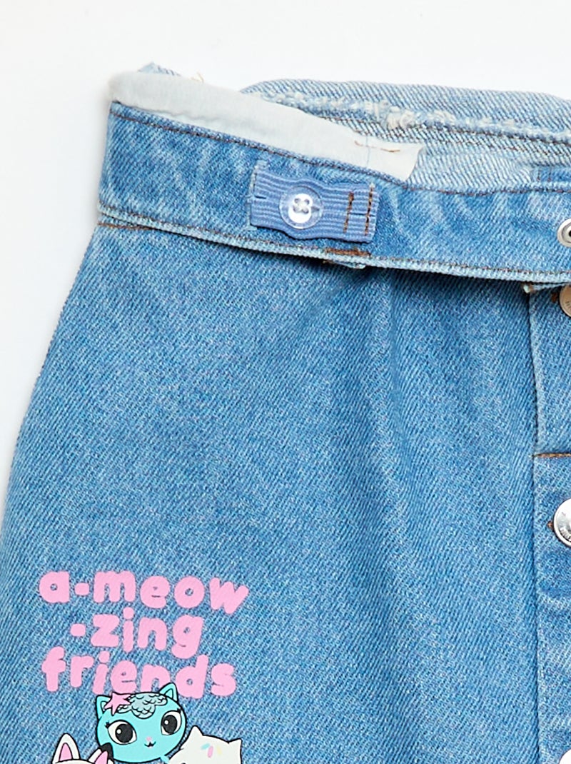 Jupe denim 'Gabby et la maison magique' Bleu - Kiabi