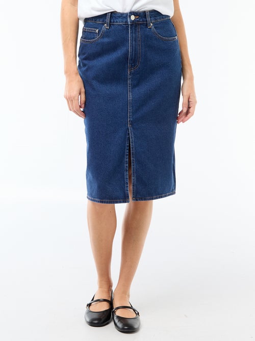 Jupe en denim à 5 poches - Kiabi