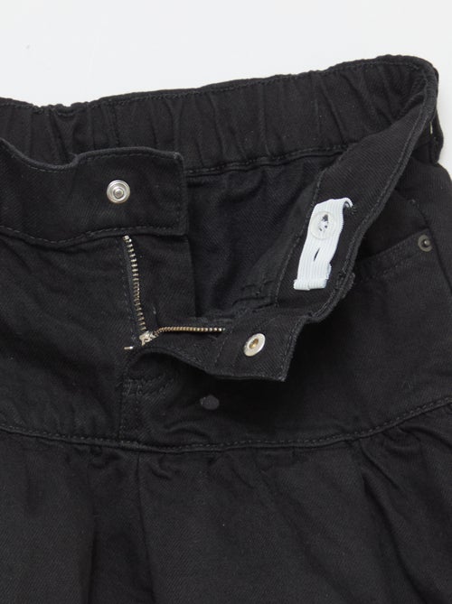 Jupe en denim avec volants - Kiabi