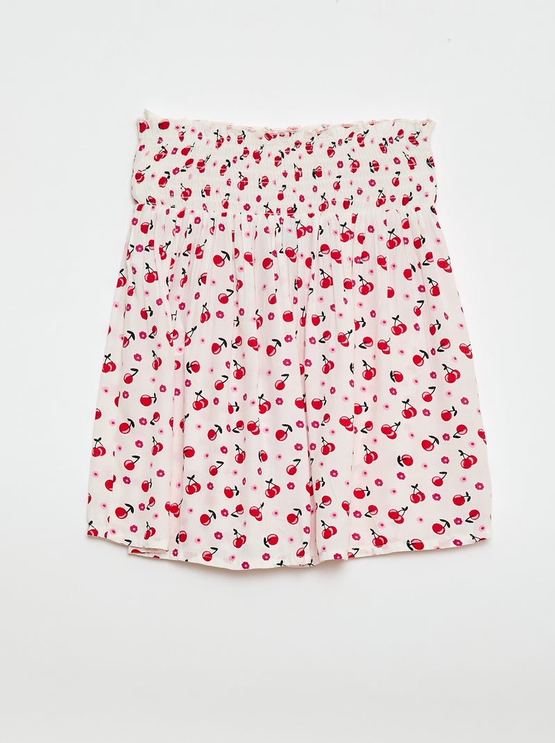 Jupe en maille légère Blanc - Kiabi