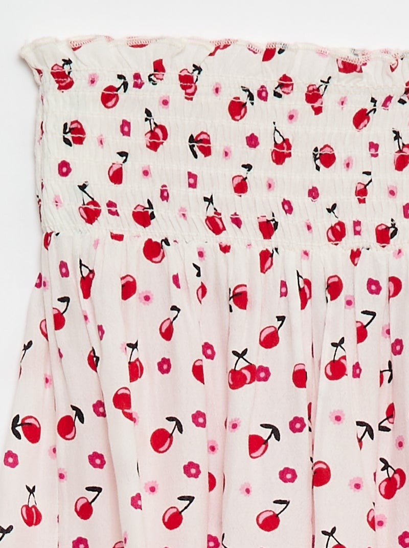 Jupe en maille légère Blanc - Kiabi