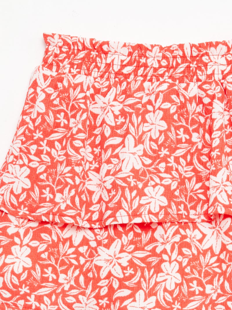 Jupe en maille stretch Rouge - Kiabi