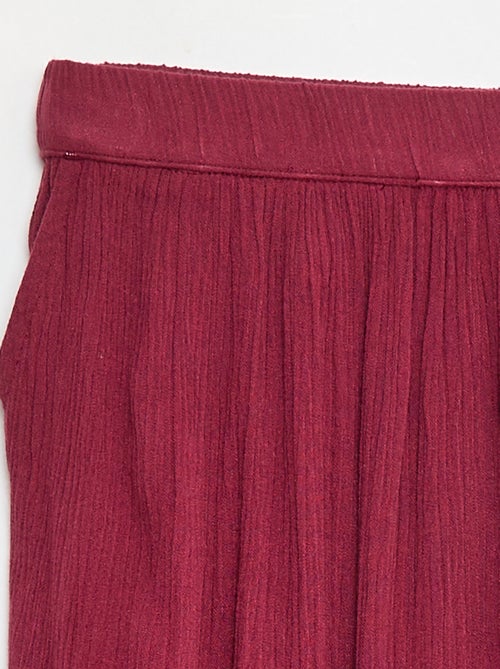 Jupe évasée légère unie - Kiabi