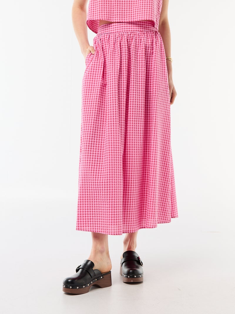 Jupe longue Rose - Kiabi