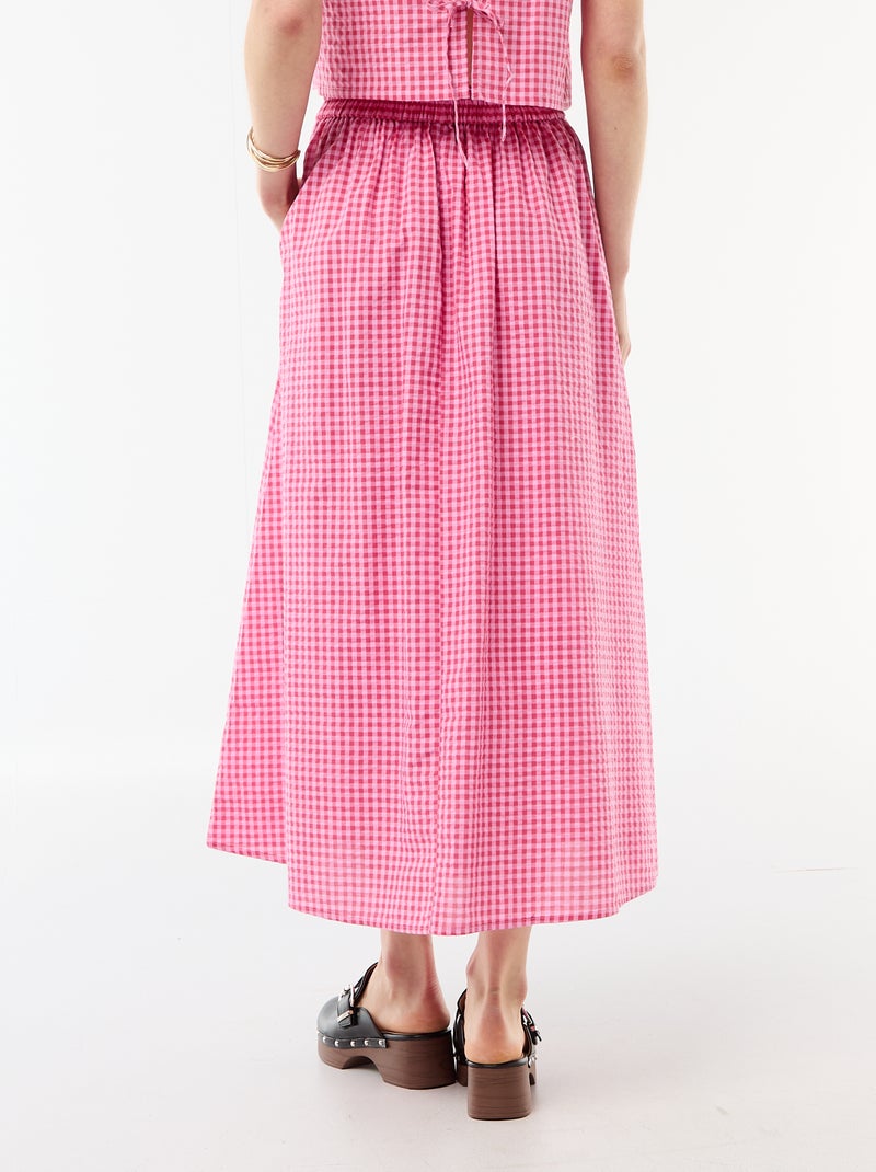 Jupe longue Rose - Kiabi