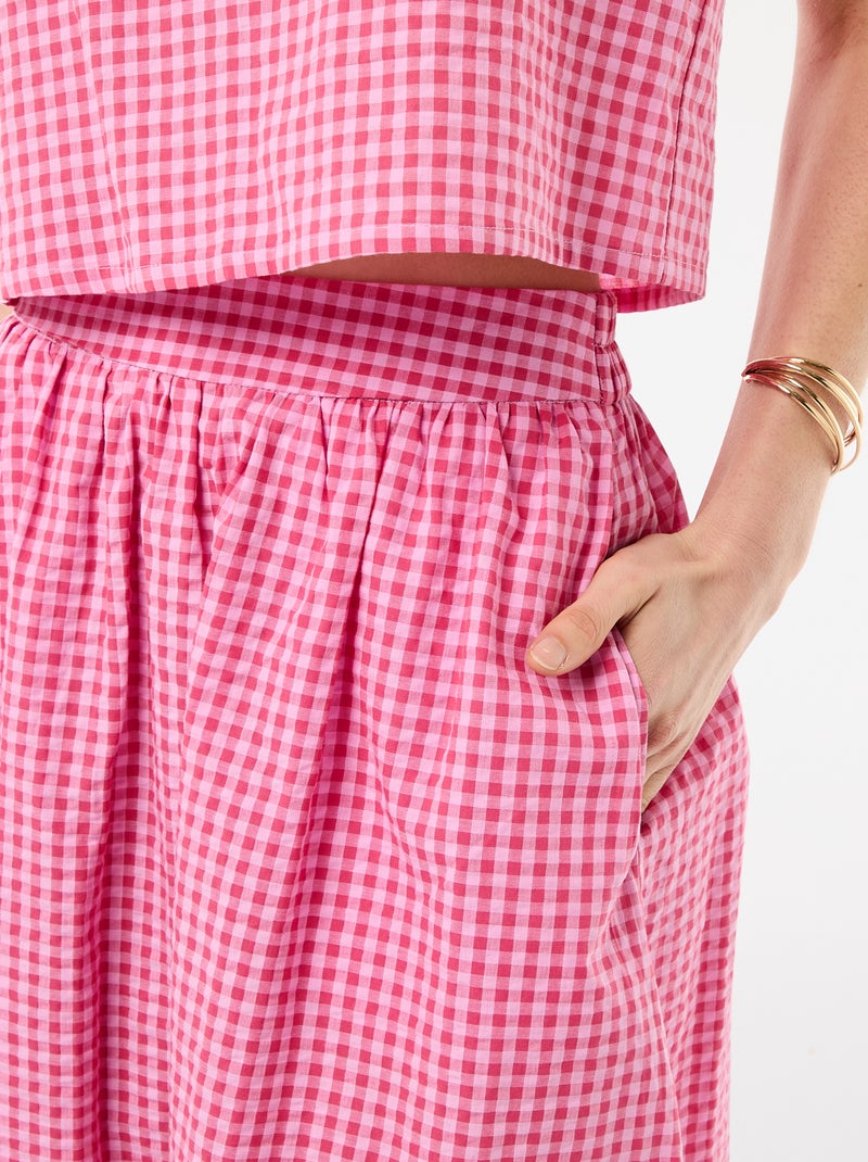 Jupe longue Rose - Kiabi