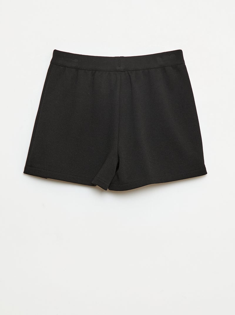 Jupe maille unie Noir - Kiabi