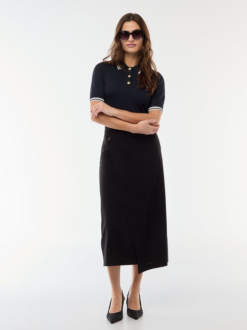 Jupe midi asymétrique - Kiabi