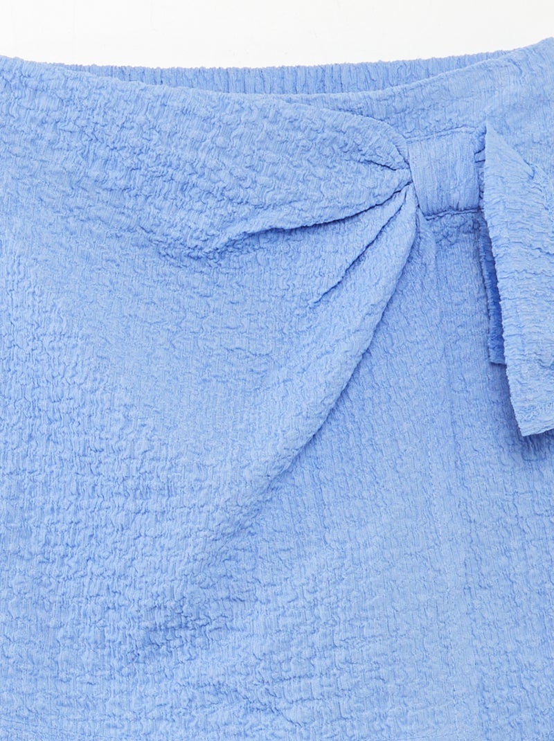 Jupe short courte BLEU - Kiabi