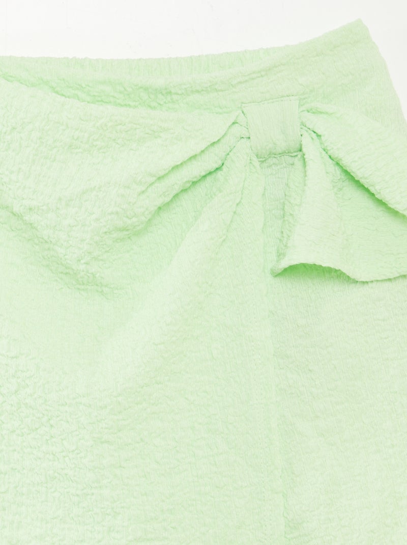 Jupe short courte VERT - Kiabi