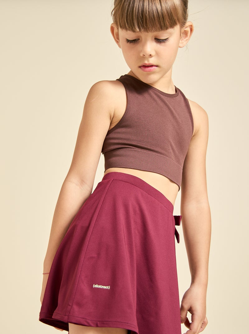 Jupe short de sport - (ekstract) Rouge - Kiabi