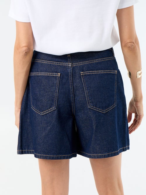 Jupe short en denim brut - Kiabi Jupe short en denim brut - Kiabi