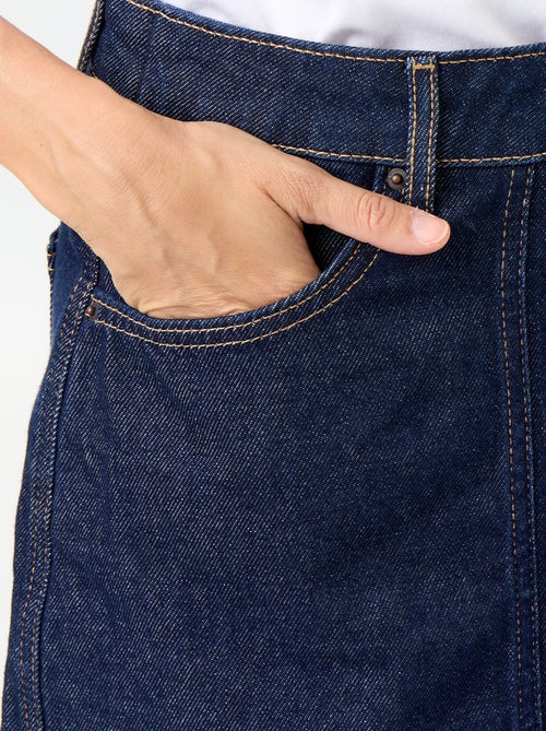 Jupe short en denim brut - Kiabi Jupe short en denim brut - Kiabi