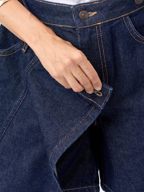 Jupe short en denim brut - Kiabi Jupe short en denim brut - Kiabi