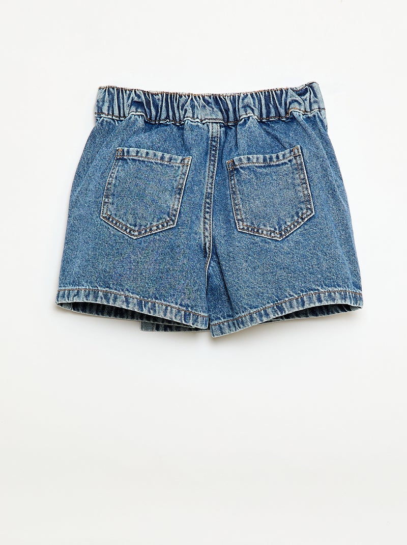 Jupe short en jean Bleu - Kiabi