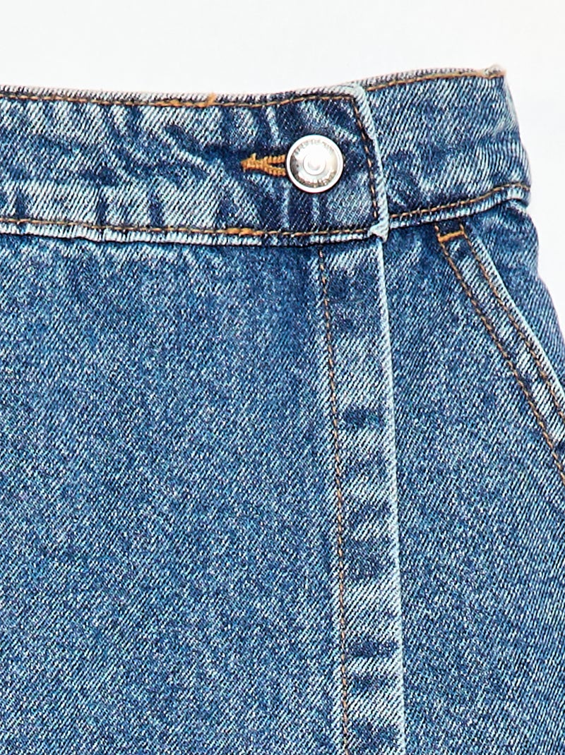 Jupe short en jean Bleu - Kiabi