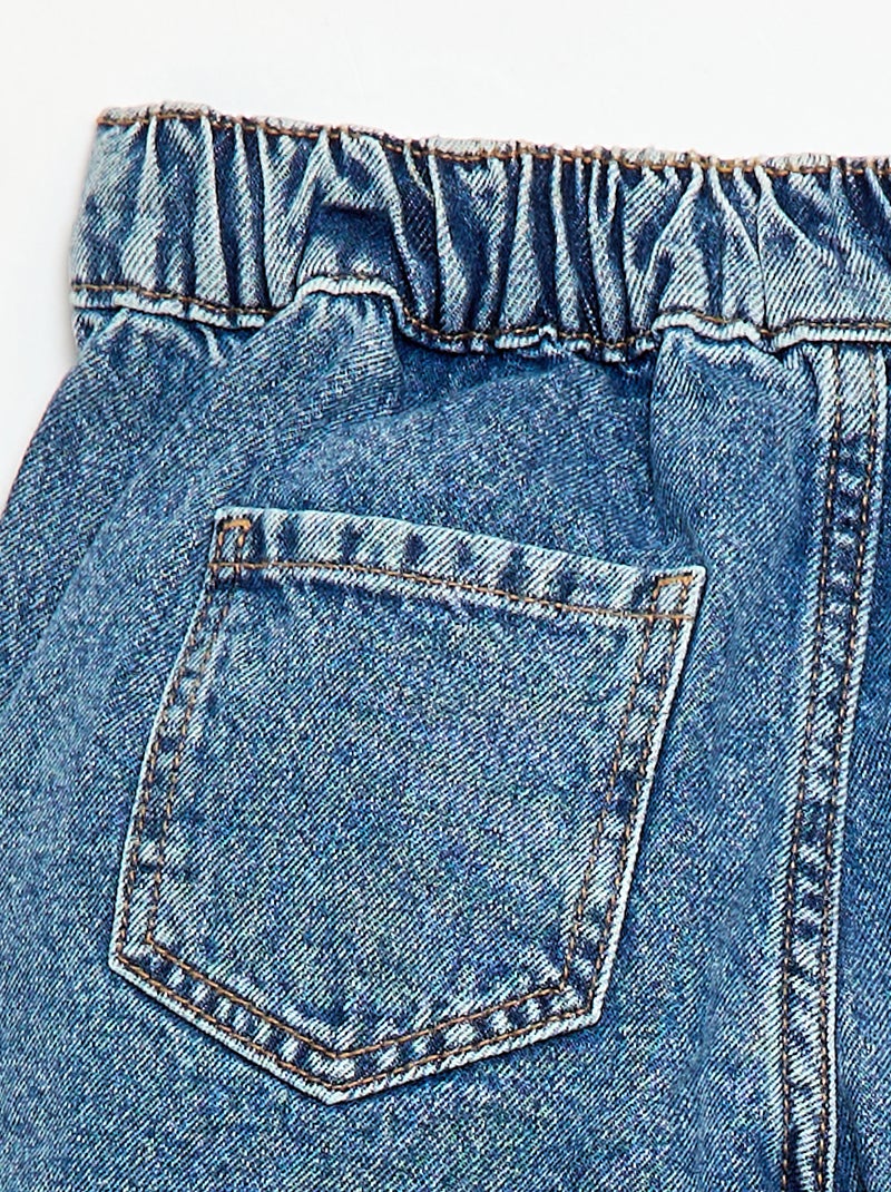 Jupe short en jean Bleu - Kiabi