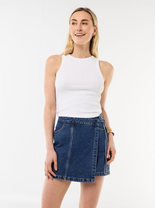 Jupe short en jean - Kiabi