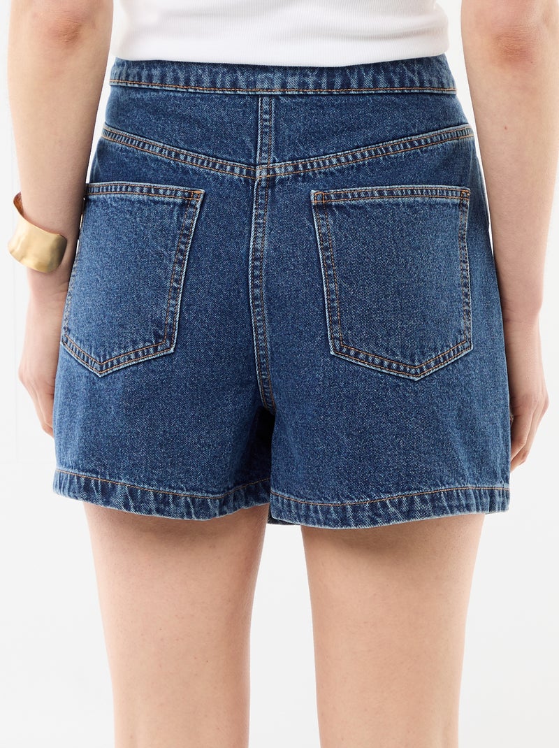 Jupe short en jean Bleu - Kiabi