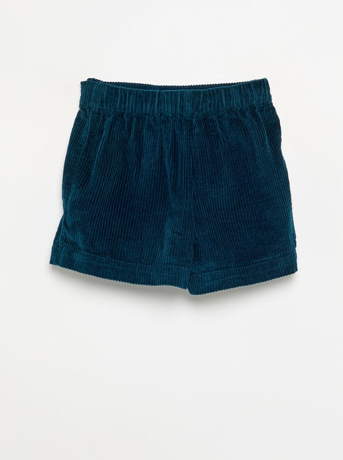 Jupe short en velours côtelé - Kiabi