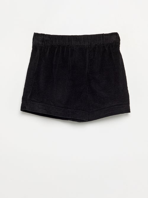 Jupe short en velours côtelé - Kiabi
