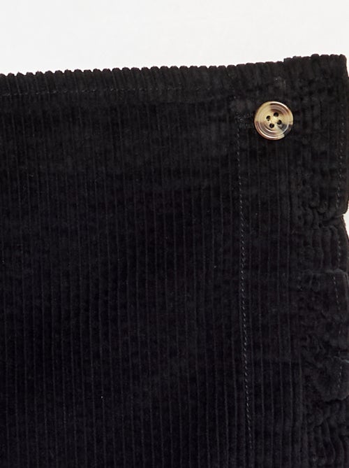 Jupe short en velours côtelé - Kiabi