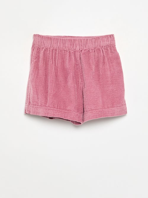 Jupe short en velours côtelé - Kiabi