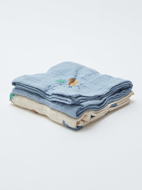 Jurassic Explorers' Swaddles - Set of 2 - Kiabi
