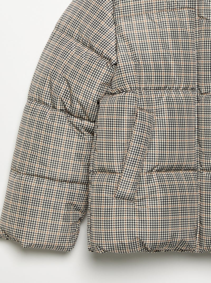 Kapuzen-Steppjacke Gris - Kiabi