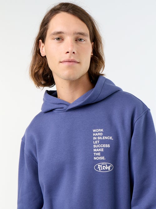 Kapuzen-Sweatshirt aus bedrucktem Fleece - Kiabi